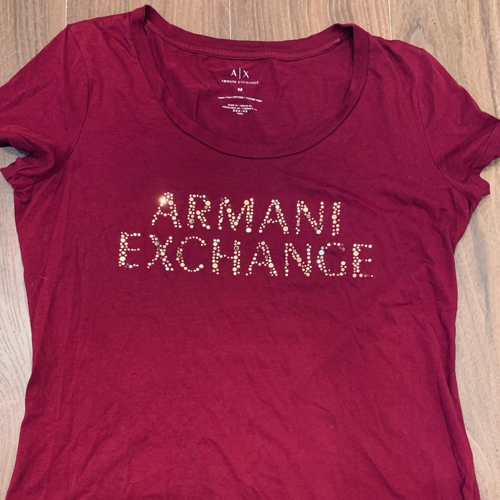 Armani Exchange Wine T-shirt